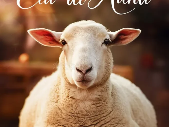 Celebrate Eid Al Adha Festive Image Sheep Wishing You Blessings Happy Eid Mubarak Happy Eid Al Adha Greetings 380498259 Uai