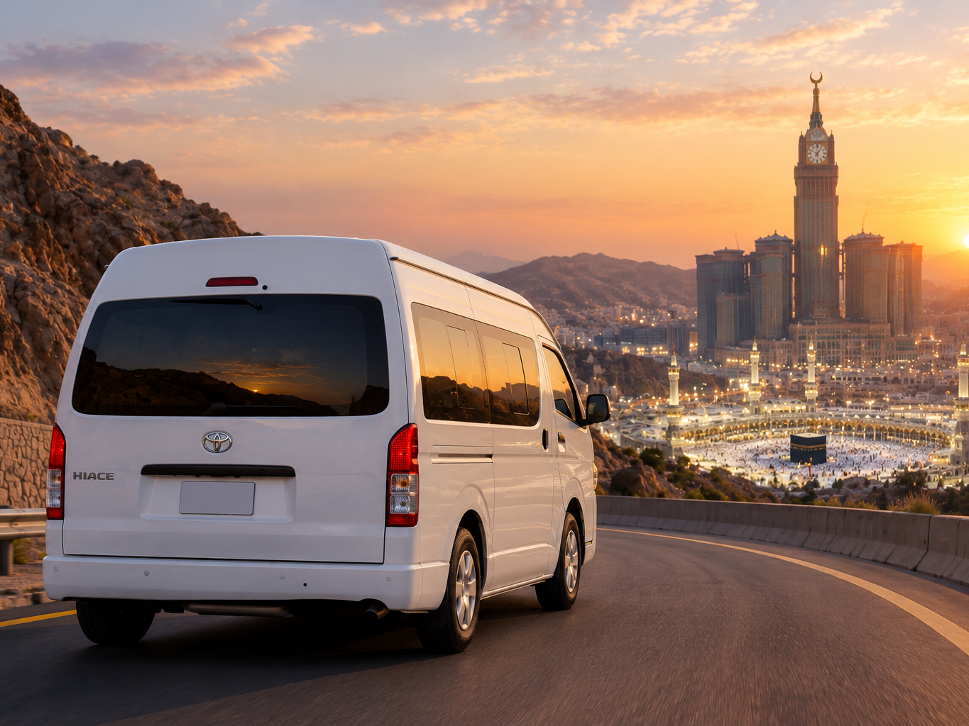 Transfert Privé Makkah / Madinah — Van Spacieux Jusqu'À 11 Places